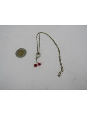 VTG Thomas Sabo Cherry Charm Club Necklace RARE DISC Sterling Silver 925 Y2K